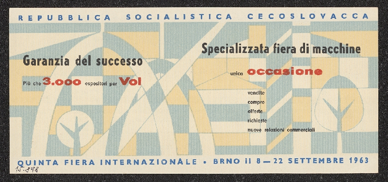 neznámý – BVV: Quinta fiera internazionale Brno 