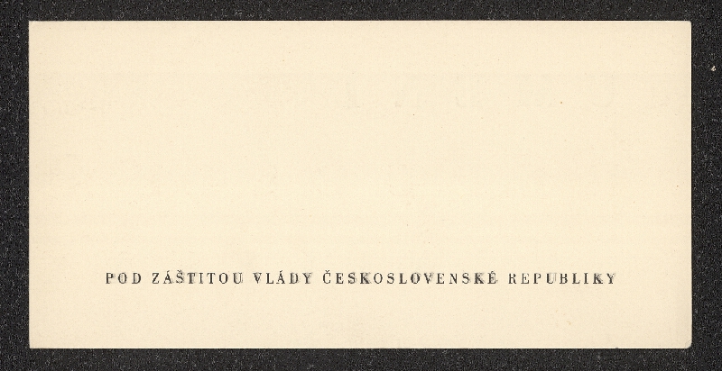 neznámý – Konvolut pozvánek pro kulturní akce 