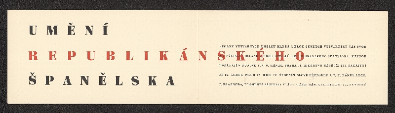 neznámý – Konvolut pozvánek pro kulturní akce 