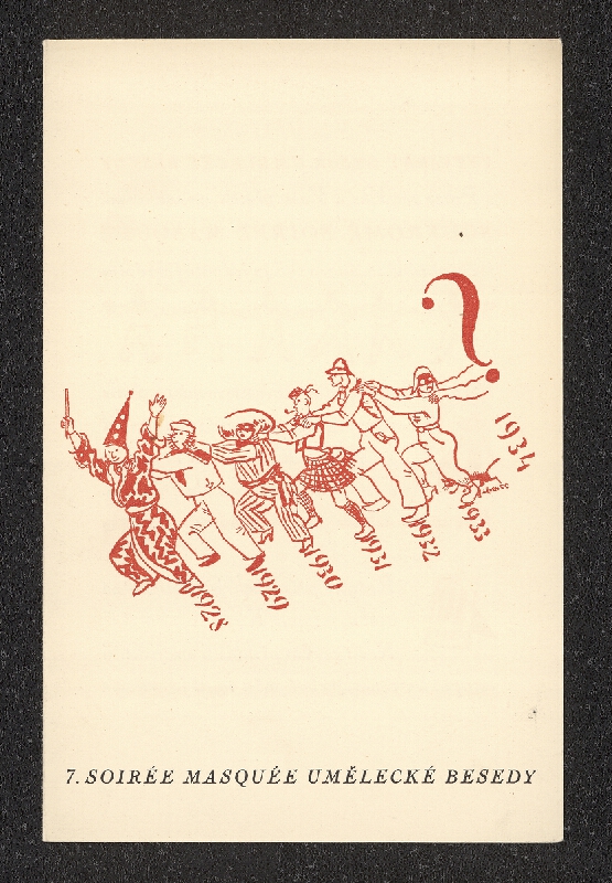 neznámý – Konvolut pozvánek pro kulturní akce 