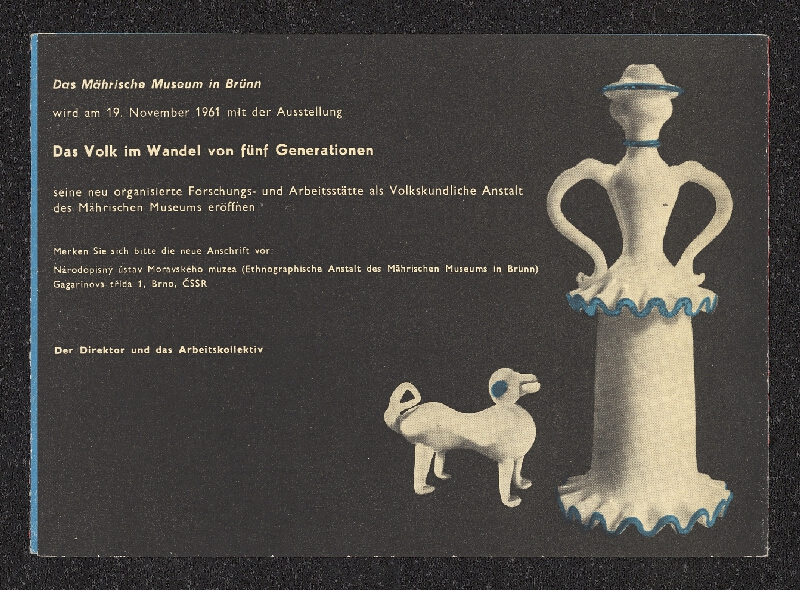 neznámý – Konvolut pozvánek pro kulturní akce 