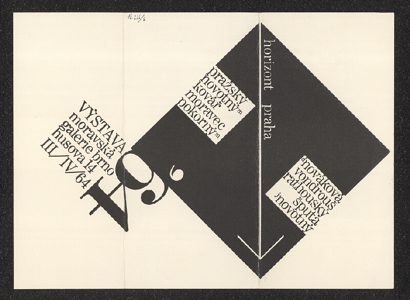 neznámý – Konvolut pozvánek pro kulturní akce 