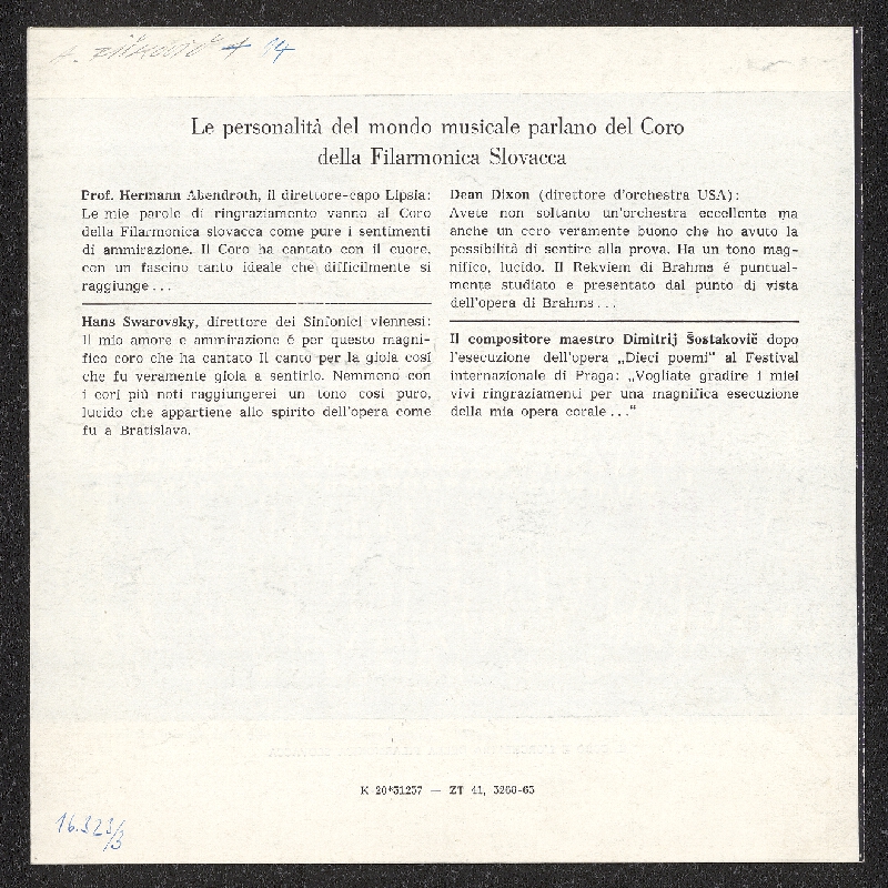 Alojz Riškovič – Slovenská filharmonie 