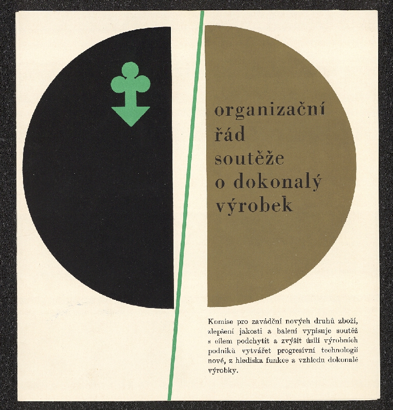 Ludvík Feller – Organizační řád soutěže o dokonalý výrobek 