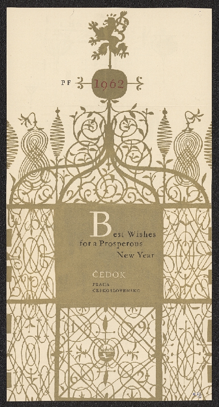 Jiří Rathouský – Firemní novoročenky: Čedok, Institut pro techn. a ekonom. Informace, Jiří Rathouský, René Murata, ČSAV - Ústav org. chemie a biochemie 