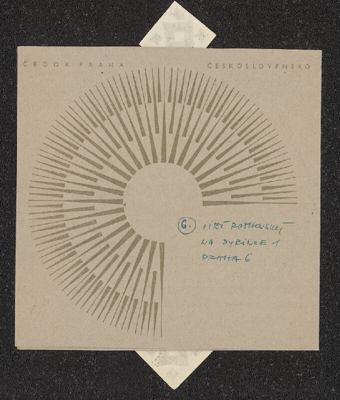 Jiří Rathouský – Firemní novoročenky: Čedok, Institut pro techn. a ekonom. Informace, Jiří Rathouský, René Murata, ČSAV - Ústav org. chemie a biochemie 