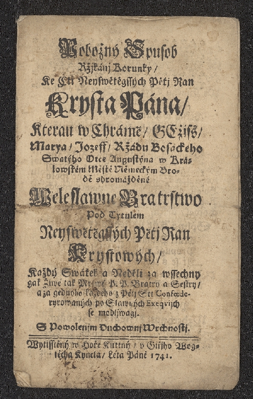  – Kolekce písní a modliteb 