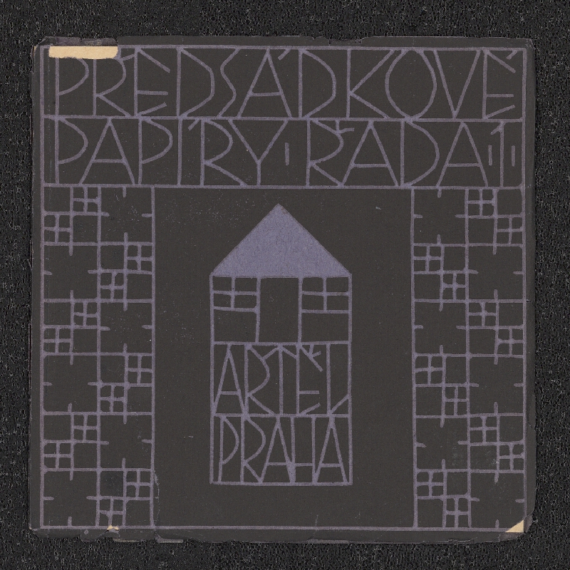 neznámý – předsádkový papír Artěl 