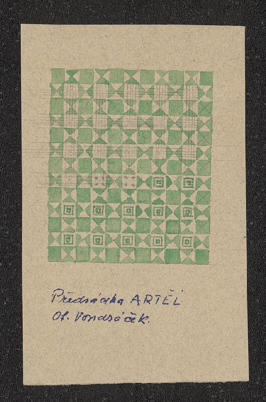 neznámý – předsádkový papír Artěl 