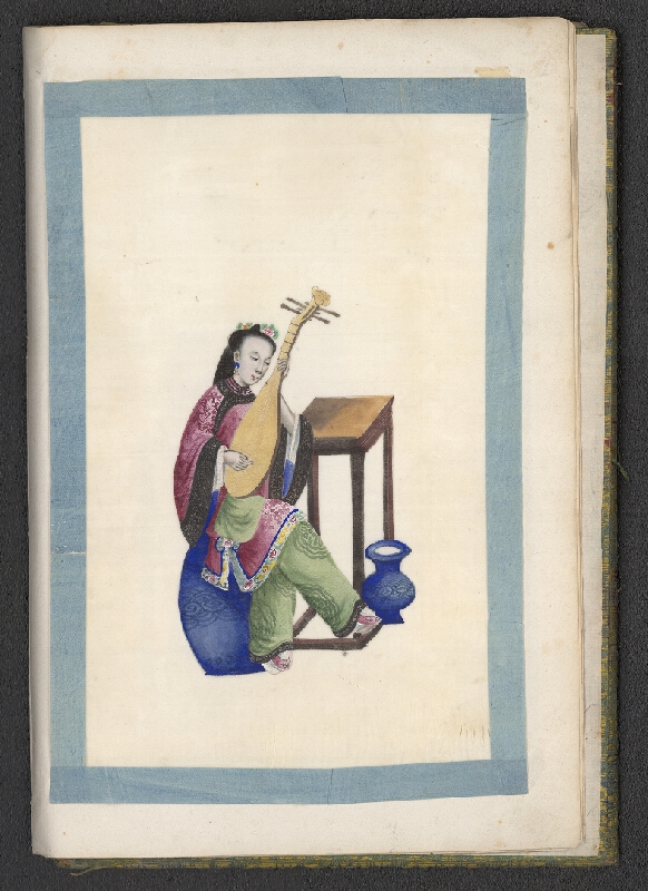 neznámý – miniaturní malba na rýžovém papíru 