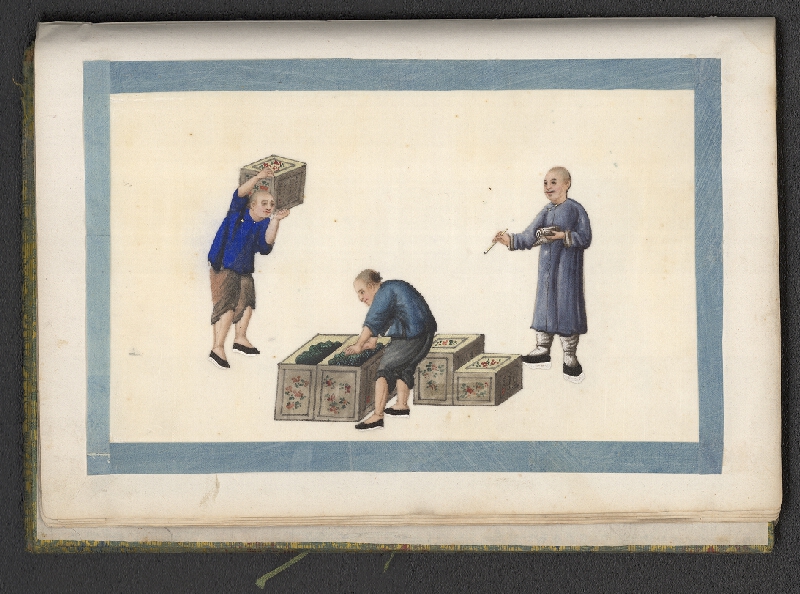 neznámý – miniaturní malba na rýžovém papíru 