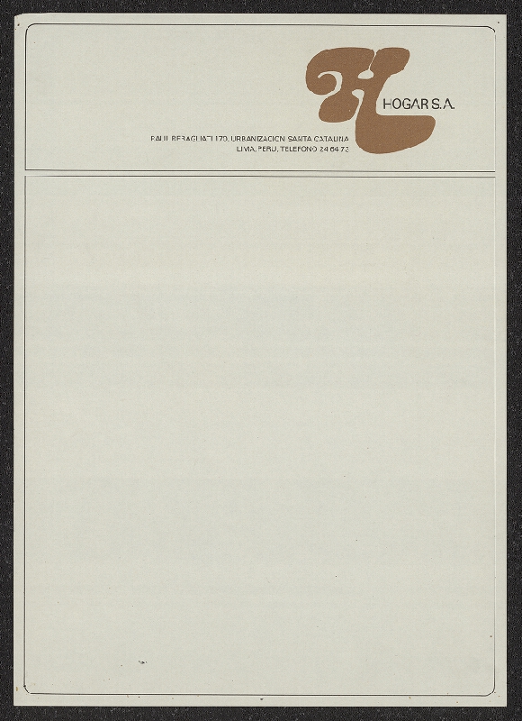 Claude Dieterich – Hogar S. A. 