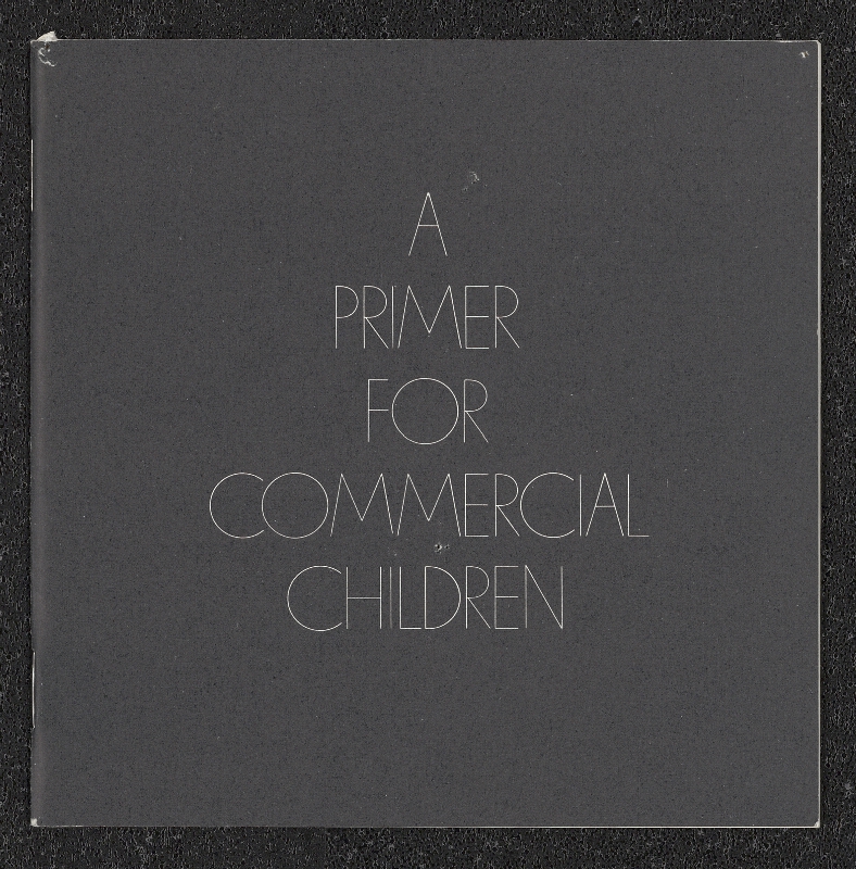 Theo Crosby – A Primmer for Commercial Children 