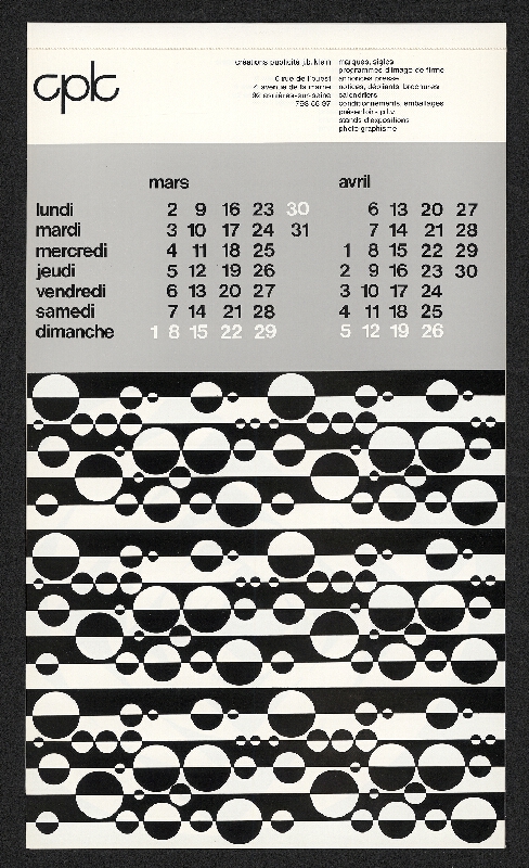 Jean-Bernard Klein – Kalendář na r. 1970 