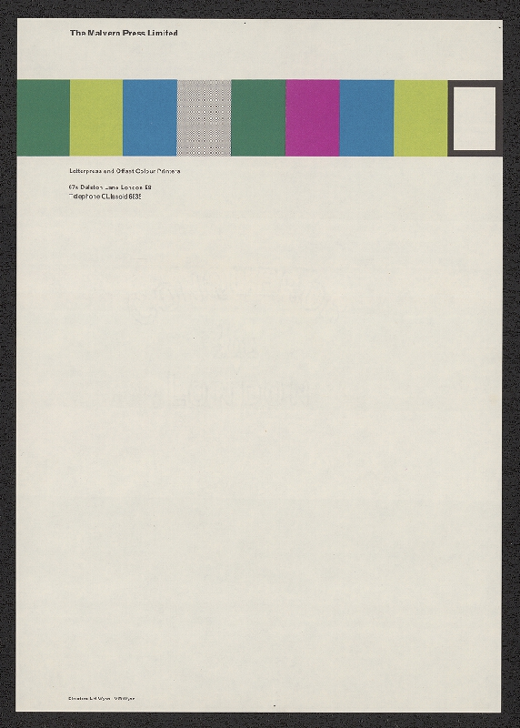 Ian Bradbery (Westwood)/1918 – The Malvern Press Ltd. 