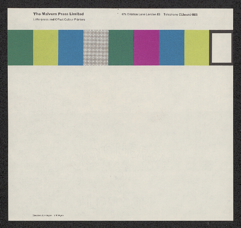 Ian Bradbery (Westwood)/1918 – The Malvern Press Ltd. 