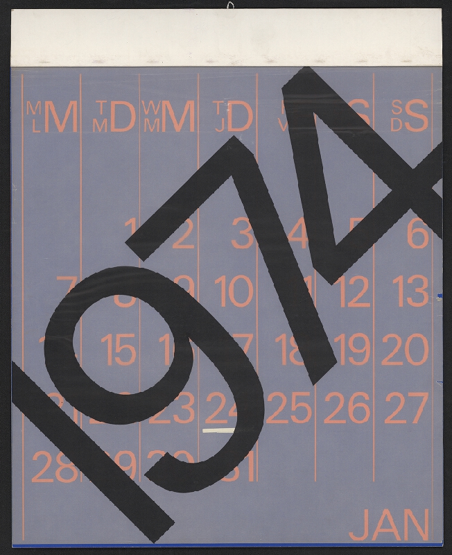 H. Roukholz – Kalendář "numerus" 1974 