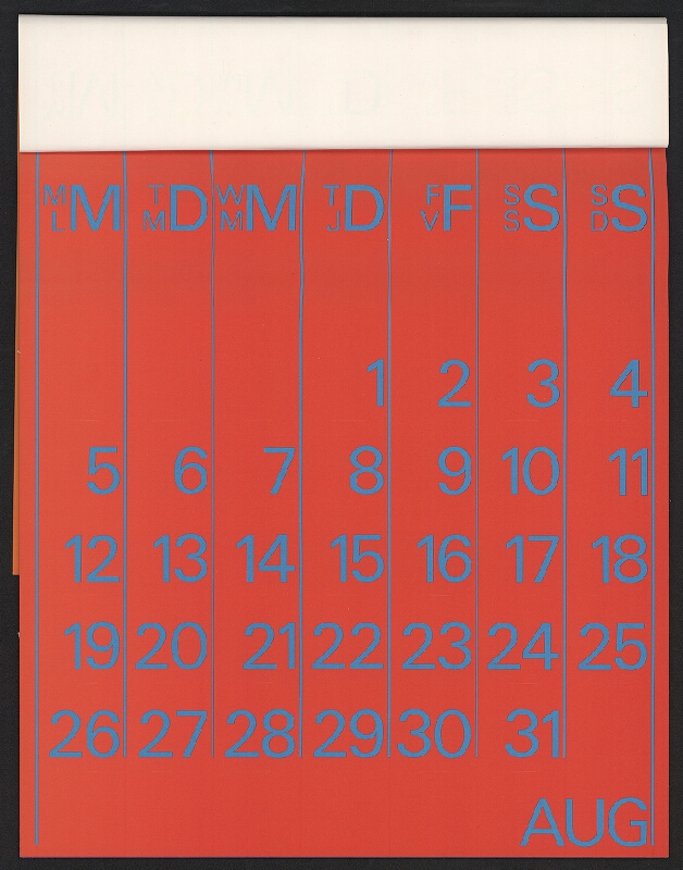 H. Roukholz – Kalendář "numerus" 1974 