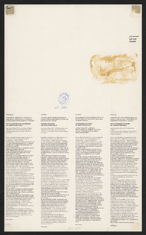 Pieter Brattinga – 7 blauwdrukken van een stempspleet.., 