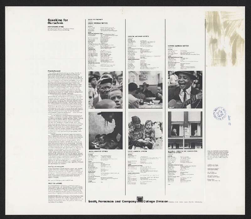 Meyer Seltzer – Speaking for Ourselves 