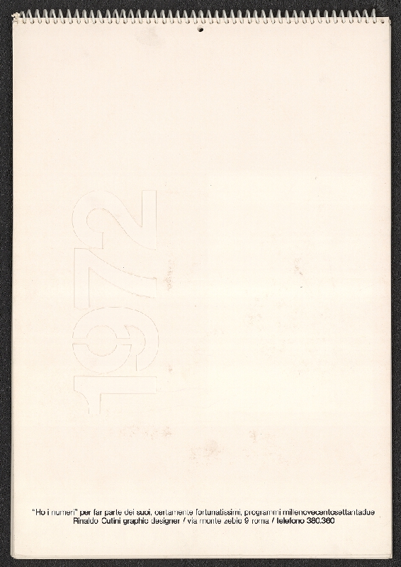 Rinaldo Cutini – Ho i numeri (1972) 