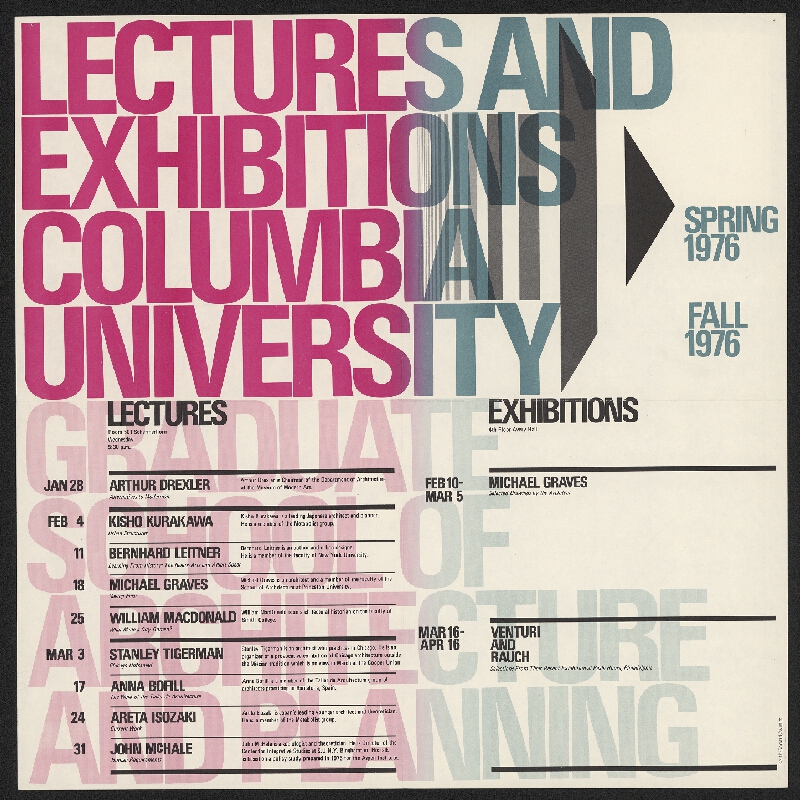 Keith Godard – Lectures And Exhibitions Columbia University 