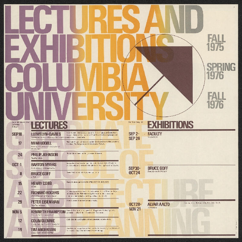 Keith Godard – Lectures And Exhibitions Columbia University 