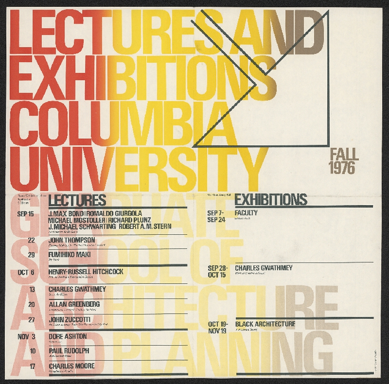 Keith Godard – Lectures And Exhibitions Columbia University 