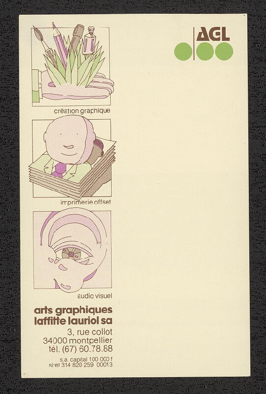 Johnny Bekaert – AGL - arts graphiques Laffitte Lauriol S. A. 