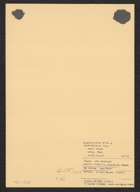 Johnny Bekaert – AGL - arts graphiques Laffitte Lauriol S. A. 