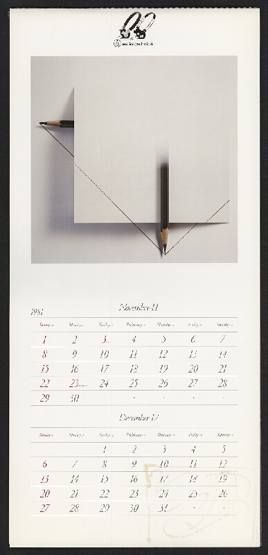 Endo Susumu – Kalendář 1981 