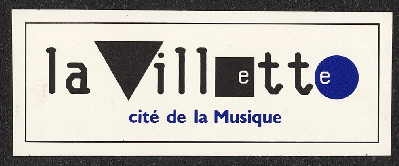 Pierre Bernard – La Villete, Cité des Sciences et de l'Industrie 