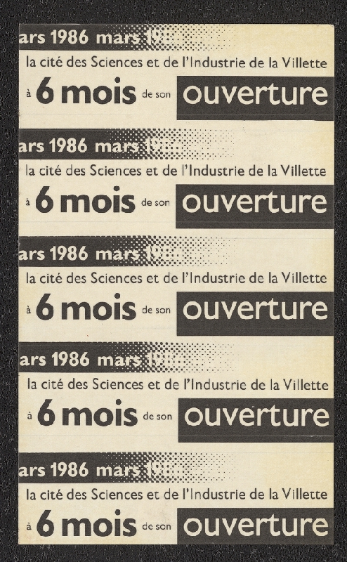 Pierre Bernard – La Villete, Cité des Sciences et de l'Industrie 