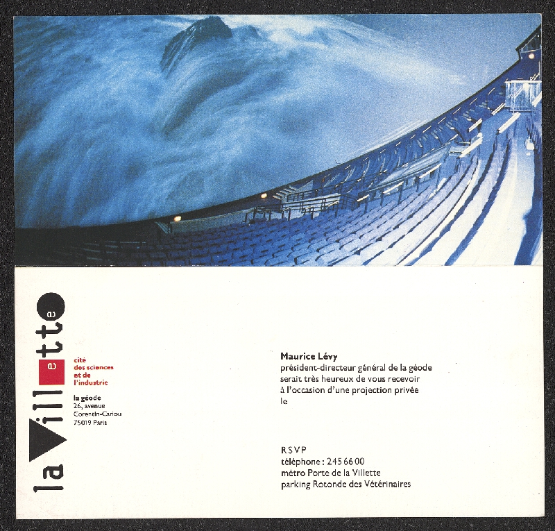 Pierre Bernard – La Villete, Cité des Sciences et de l'Industrie 