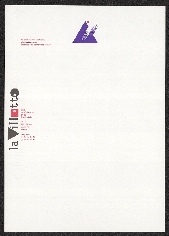 Pierre Bernard – La Villete, Cité des Sciences et de l'Industrie 