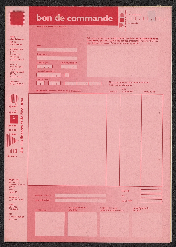 Pierre Bernard – La Villete, Cité des Sciences et de l'Industrie 