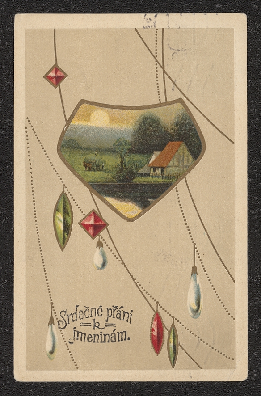 neznámý – Srdečné přání k jmeninám 