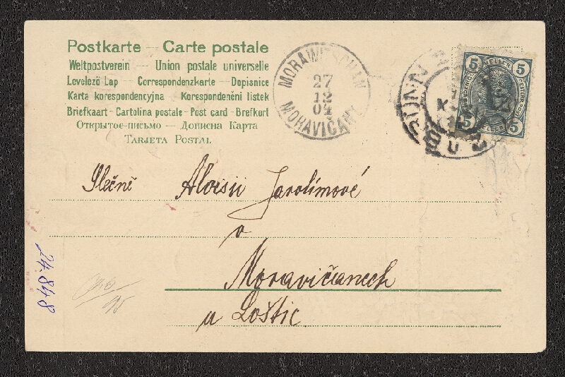 neznámý – Srdečné přání k novému roku 