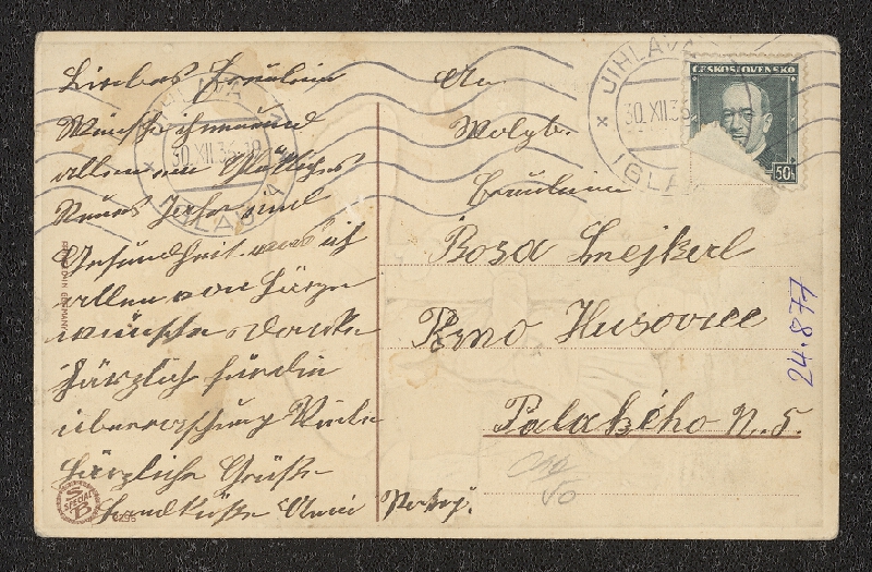 neznámý – Die herzlichten Wünsche zum neuen Jahre 