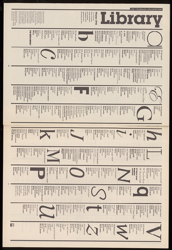 KAYE,Michael  Ian ITC-NEW York – U & LC International Typeface Corporation 2/95 