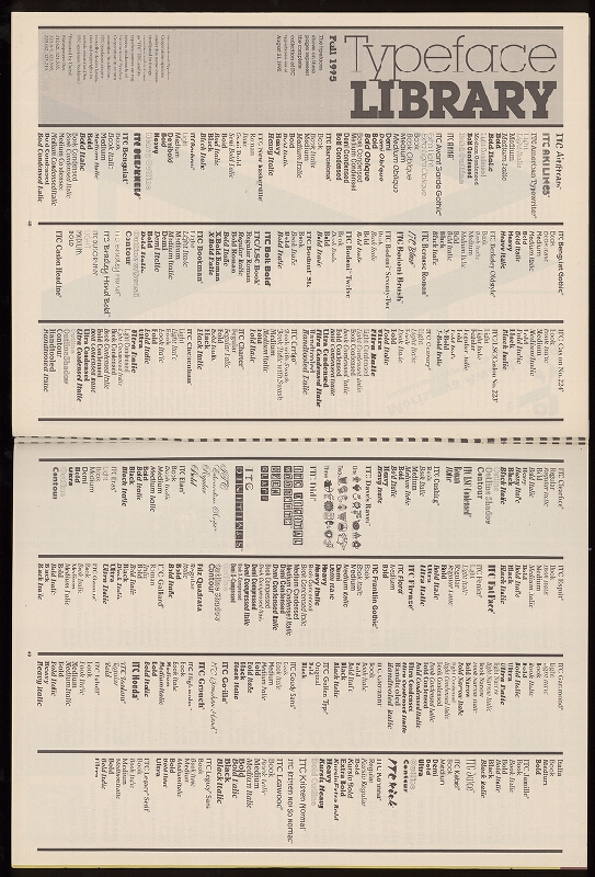 KAYE,Michael  Ian ITC-NEW York – U & LC International Typeface Corporation 2/95 