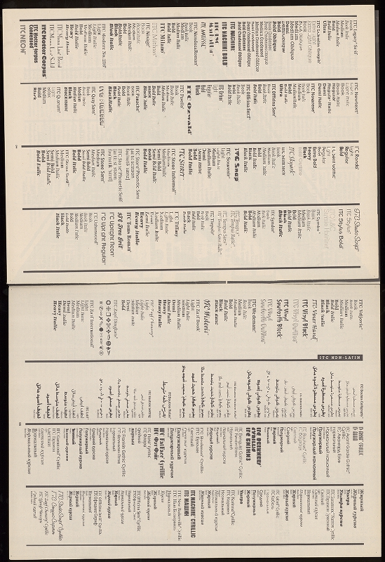 KAYE,Michael  Ian ITC-NEW York – U & LC International Typeface Corporation 2/95 