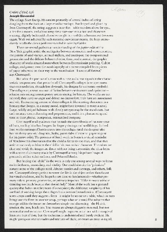 Ivan Chermayeff – Collages 