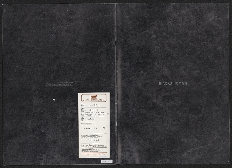 Keizo Matsui – Hiroko Homme 