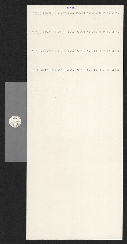 Jarmil Klecker – Diplom, celostátní výstava poštovních známek 
