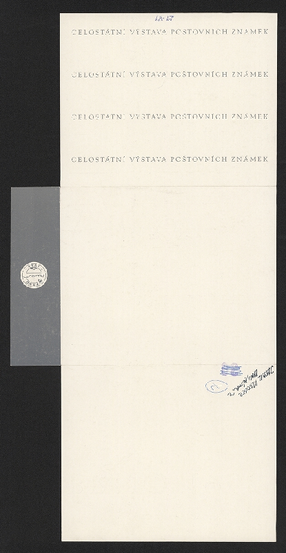 Jarmil Klecker – Celostátní výstava poštovních známek 