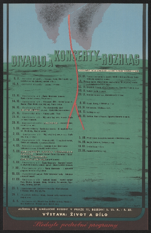 Karel Šourek – Vít. Novákovi k 75. narozeninám / Divadlo a koncerty - rozhlas Alšova síň UB 