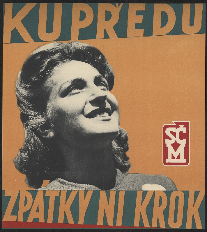 neznámý – Majáles 1948 SČM. Kupředu, zpátky ni krok 