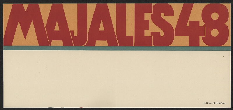 neznámý – Majáles 1948 SČM. Kupředu, zpátky ni krok 