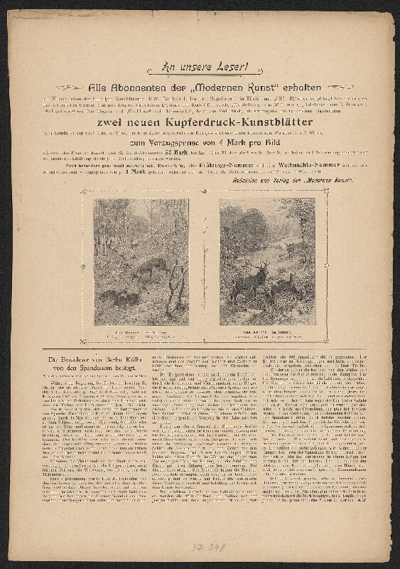 Hans Schulze – Moderne Kunst, 2. Heft, XIV. Jahrgang, Berlin-Leipzig-Wien-Stuttgart 